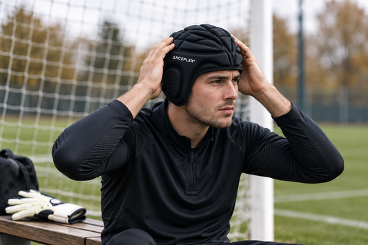 Gardien ajustant son casque Guardian360 avant une séance